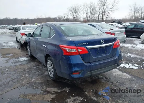2016 Nissan Sentra S z USA, uszkodzony, nr VIN 3N1AB7AP2GY220603